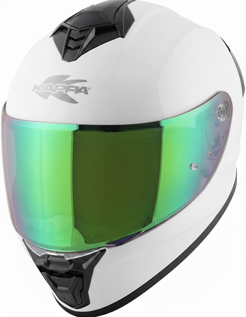 Casco Integral Kappa KV51 Blanco Brillo + Pantalla decorada - Imagen 3