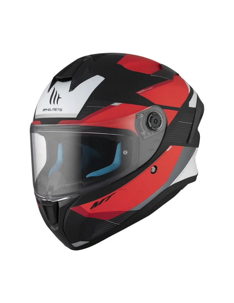 Casco Integral MT Targo S Kay B5 Negro Mate Rojo