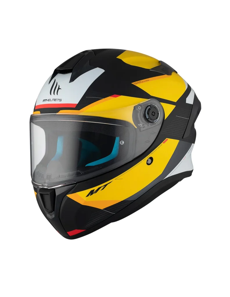 Casco Integral MT Targo S Kay B3 Negro Mate Amarillo