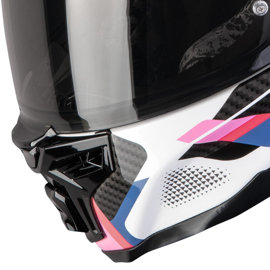 Casco Integral Scorpion EXO-1500 Air Sleek White Black Pink - Imagen 2