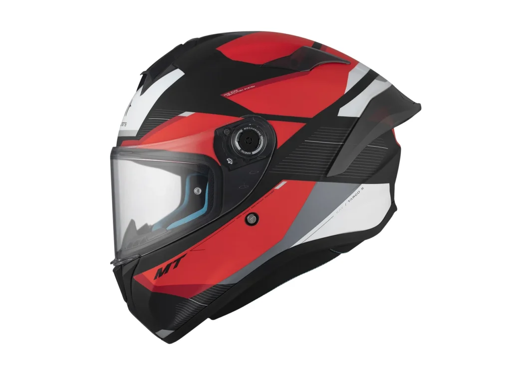 Casco Integral MT Targo S Kay B5 Negro Mate Rojo - Imagen 2