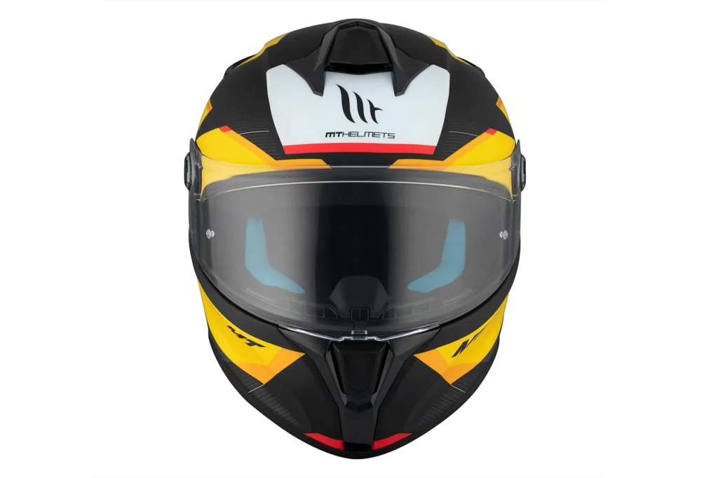 Casco Integral MT Targo S Kay B3 Negro Mate Amarillo - Imagen 8