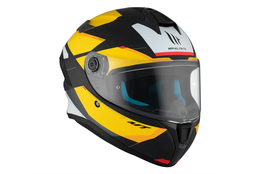Casco Integral MT Targo S Kay B3 Negro Mate Amarillo - Imagen 7