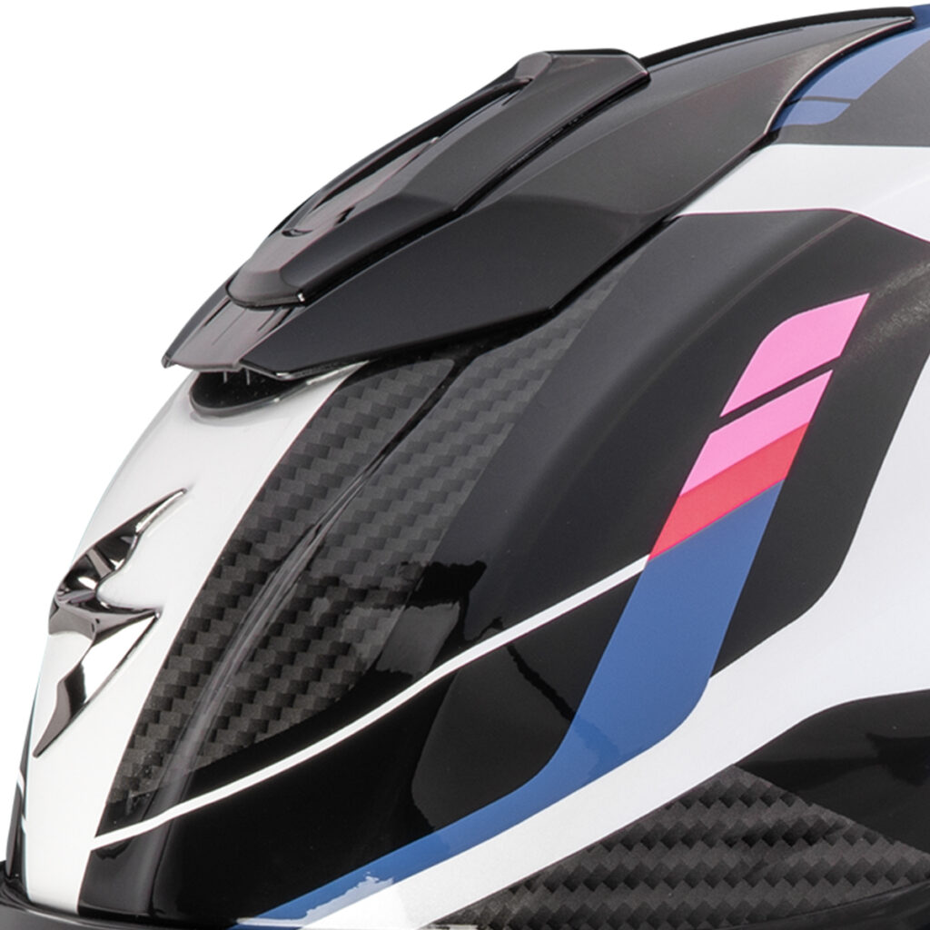 Casco Integral Scorpion EXO-1500 Air Sleek White Black Pink - Imagen 7