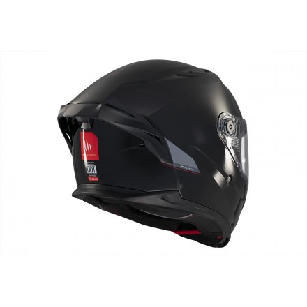 Casco Integral MT Braker SV Solid A1 Negro Brillo - Imagen 5