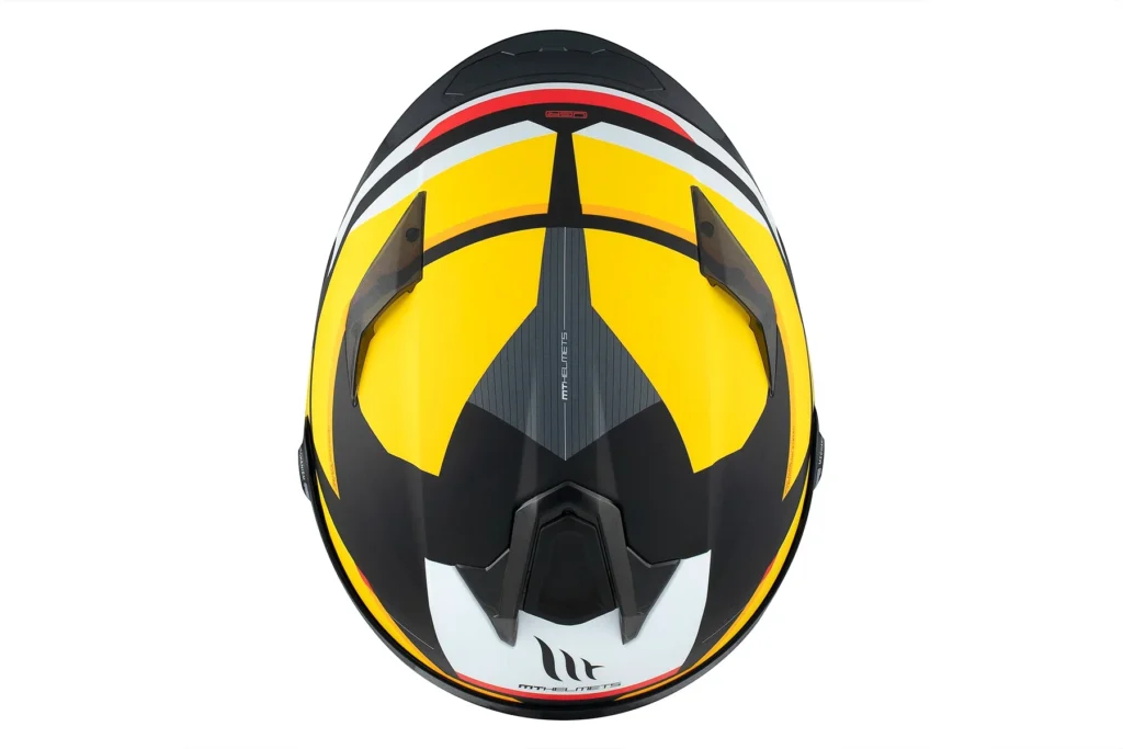 Casco Integral MT Targo S Kay B3 Negro Mate Amarillo - Imagen 3