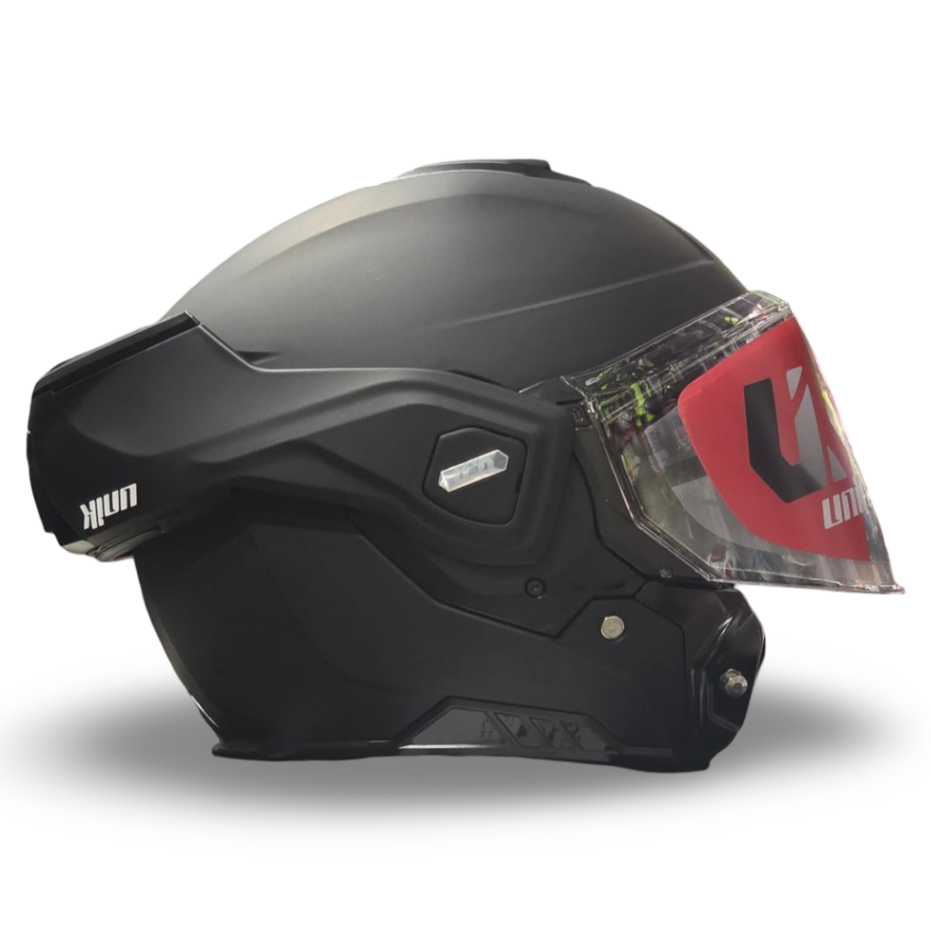 Casco Modular Unik Flip-Back Spectrum DV Negro Mate - Imagen 2