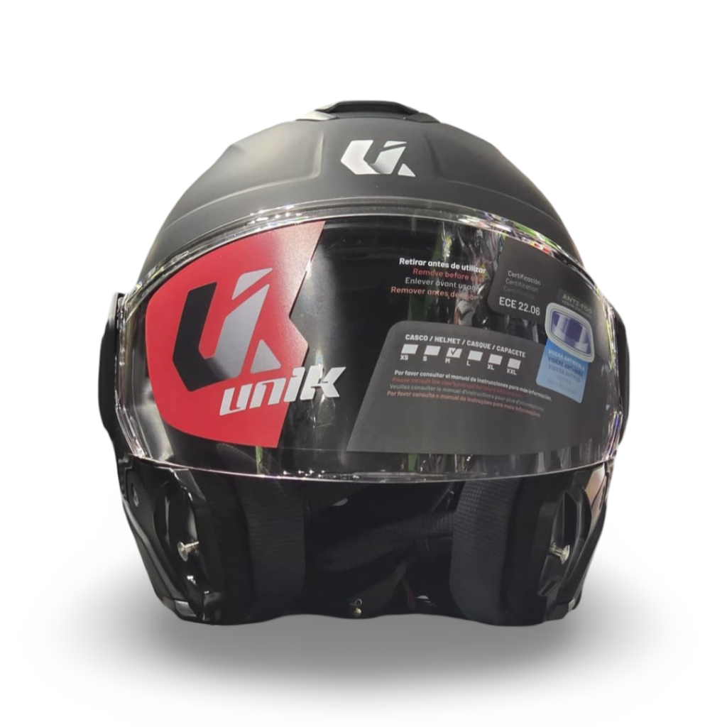 Casco Modular Unik Flip-Back Spectrum DV Negro Mate - Imagen 8