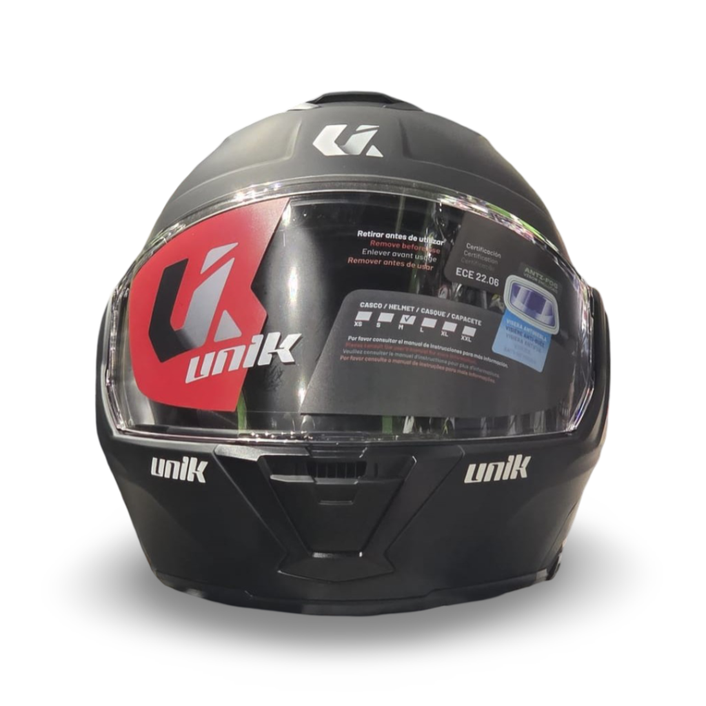 Casco Modular Unik Flip-Back Spectrum DV Negro Mate - Imagen 5