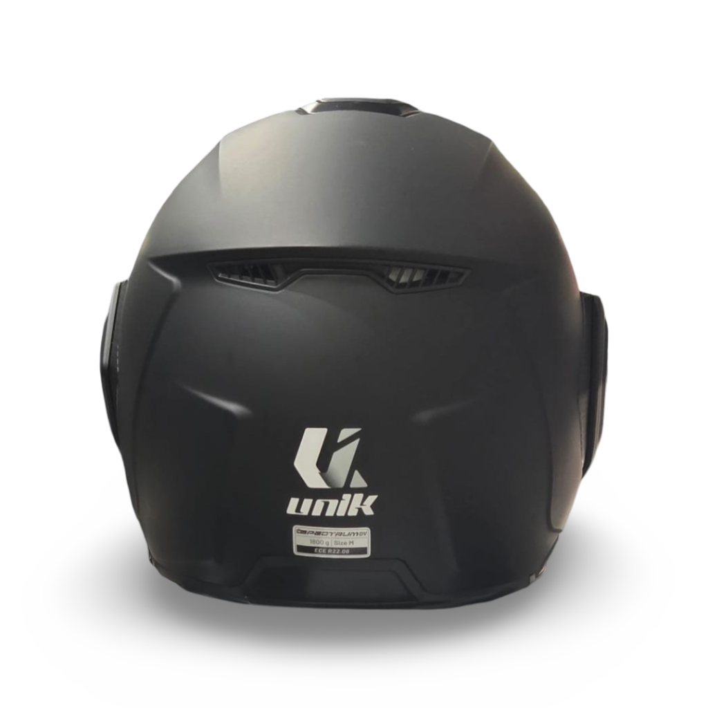 Casco Modular Unik Flip-Back Spectrum DV Negro Mate - Imagen 3