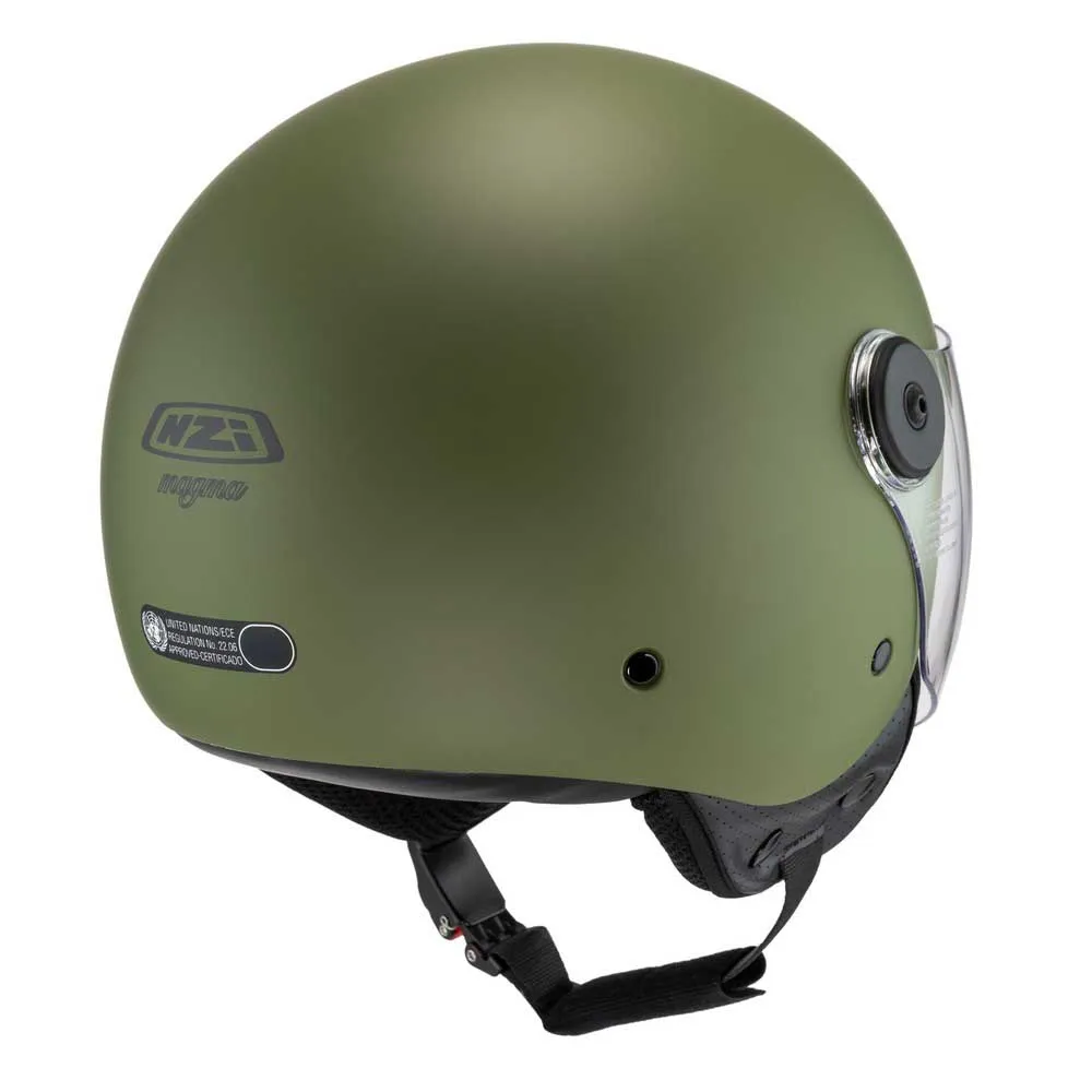 Casco Jet NZI Magma Verde Mate 22.06 - Imagen 2