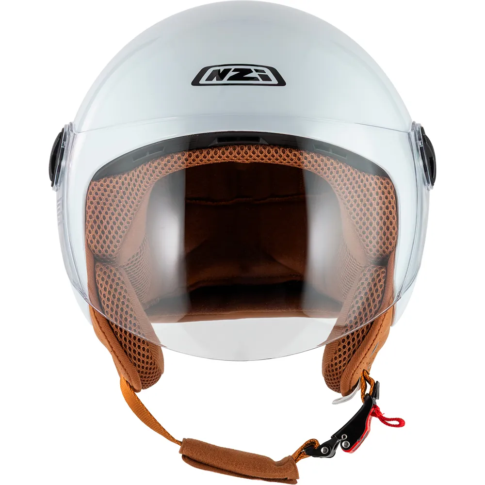 Casco Jet NZI Magma Blanco Brillo 22.06 - Imagen 8