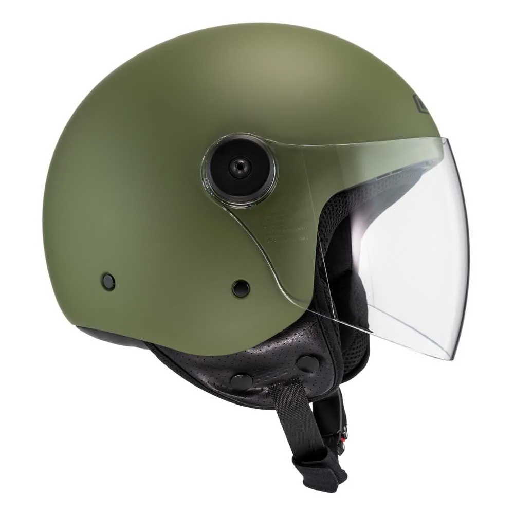 Casco Jet NZI Magma Verde Mate 22.06 - Imagen 3