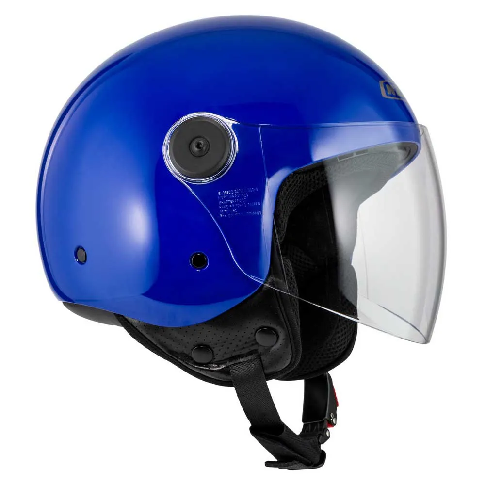 Casco Jet NZI Magma Azul Brillo 22.06 - Imagen 3