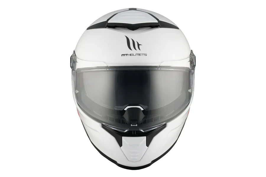 Casco Integral MT Thunder 4 SV Solid A0 Blanco Perla + Pantalla Ahumada - Imagen 4