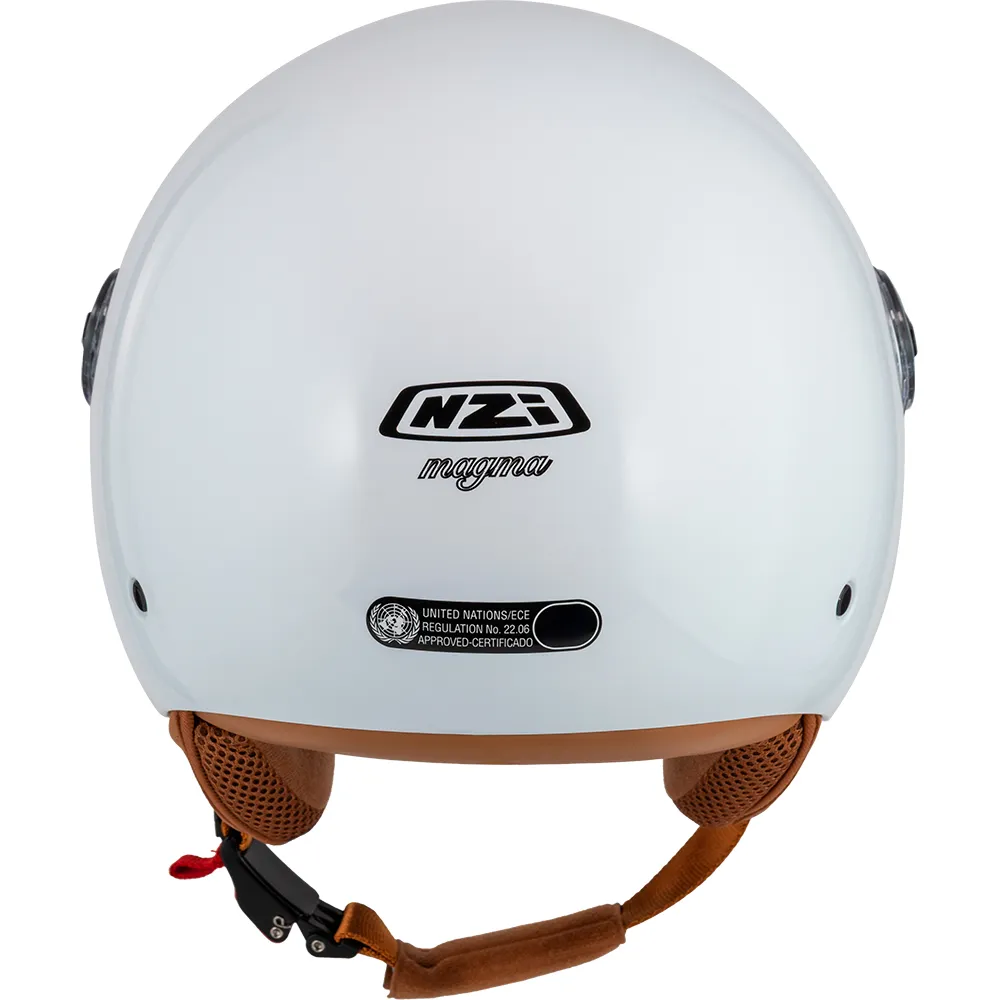 Casco Jet NZI Magma Blanco Brillo 22.06 - Imagen 7