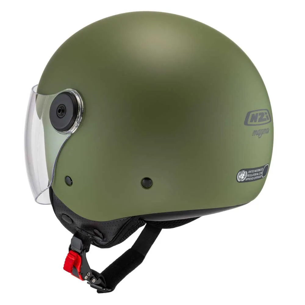 Casco Jet NZI Magma Verde Mate 22.06 - Imagen 4