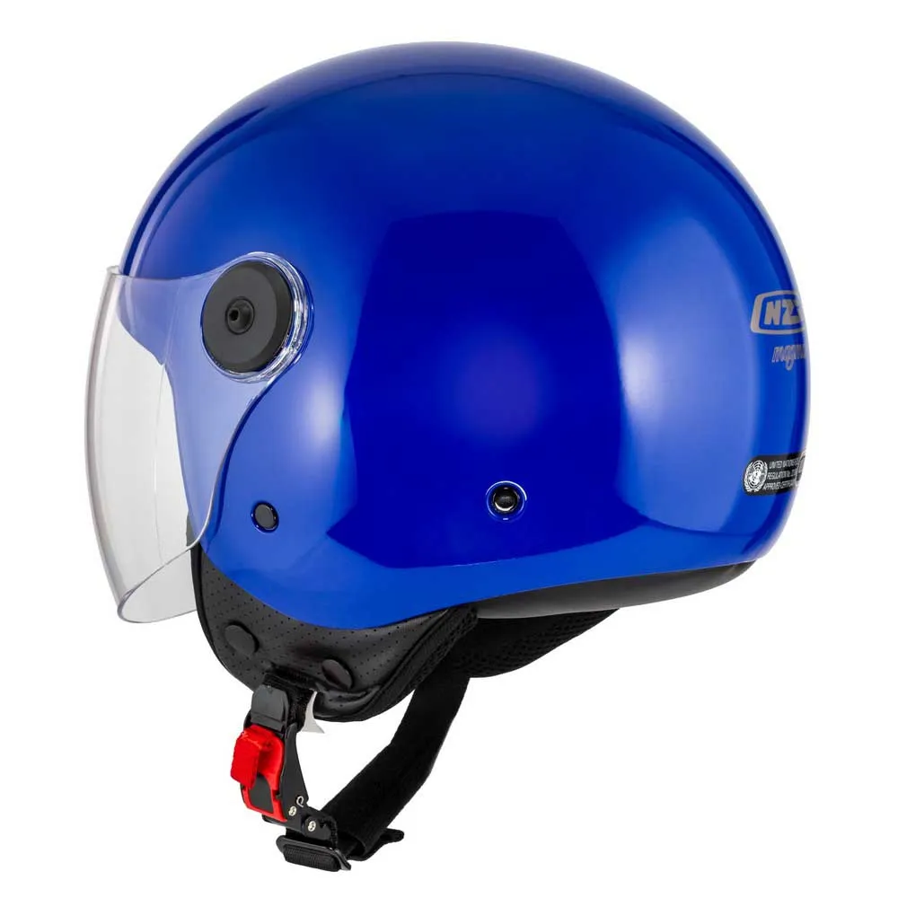Casco Jet NZI Magma Azul Brillo 22.06 - Imagen 4