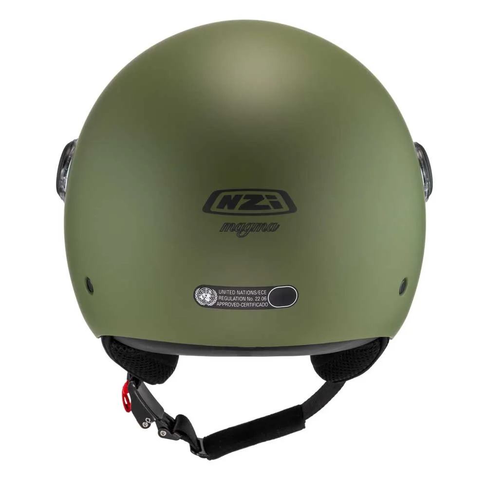 Casco Jet NZI Magma Verde Mate 22.06 - Imagen 6