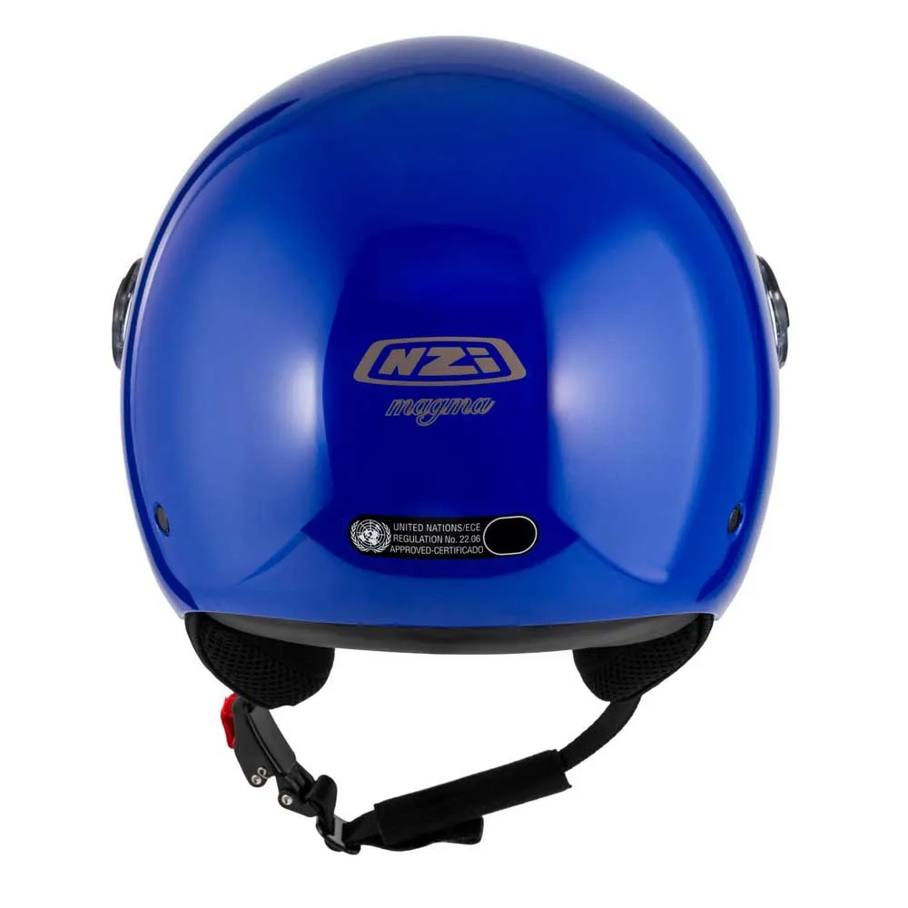Casco Jet NZI Magma Azul Brillo 22.06 - Imagen 6