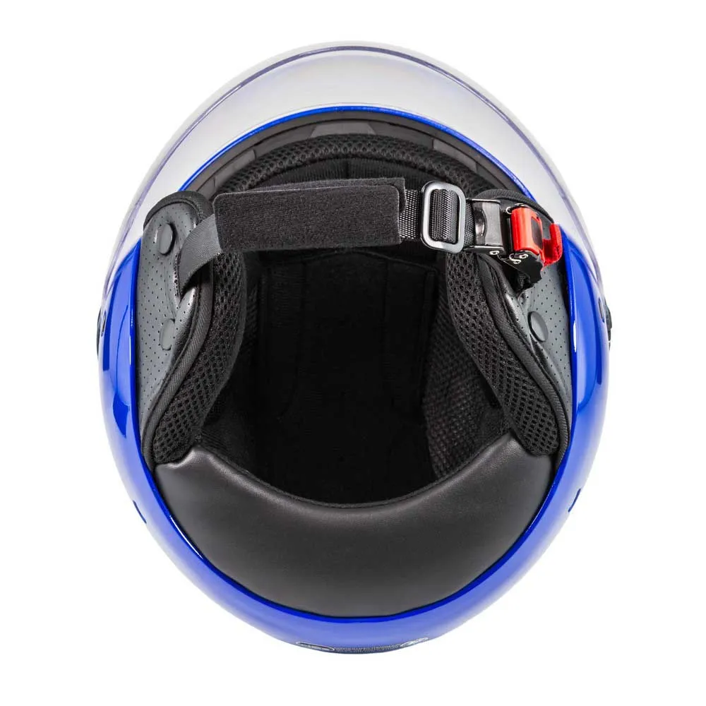 Casco Jet NZI Magma Azul Brillo 22.06 - Imagen 7