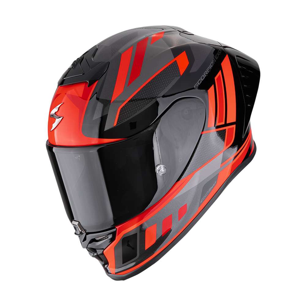 Casco Scorpion EXO-R1 Evo II Air Vital Negro Plata Rojo